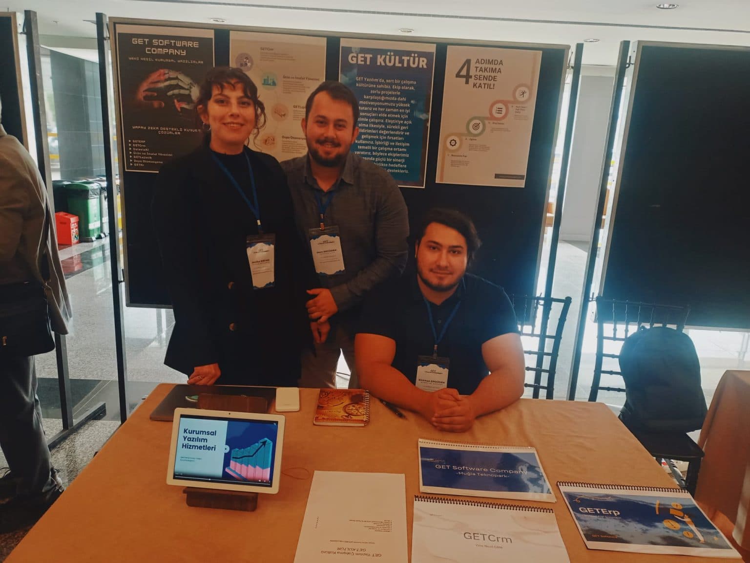 GET Software team presenting its corporate software services